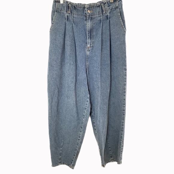 Fashion Nova High Waist Paperbag Jeans Sz 11 - Picture 1 of 7